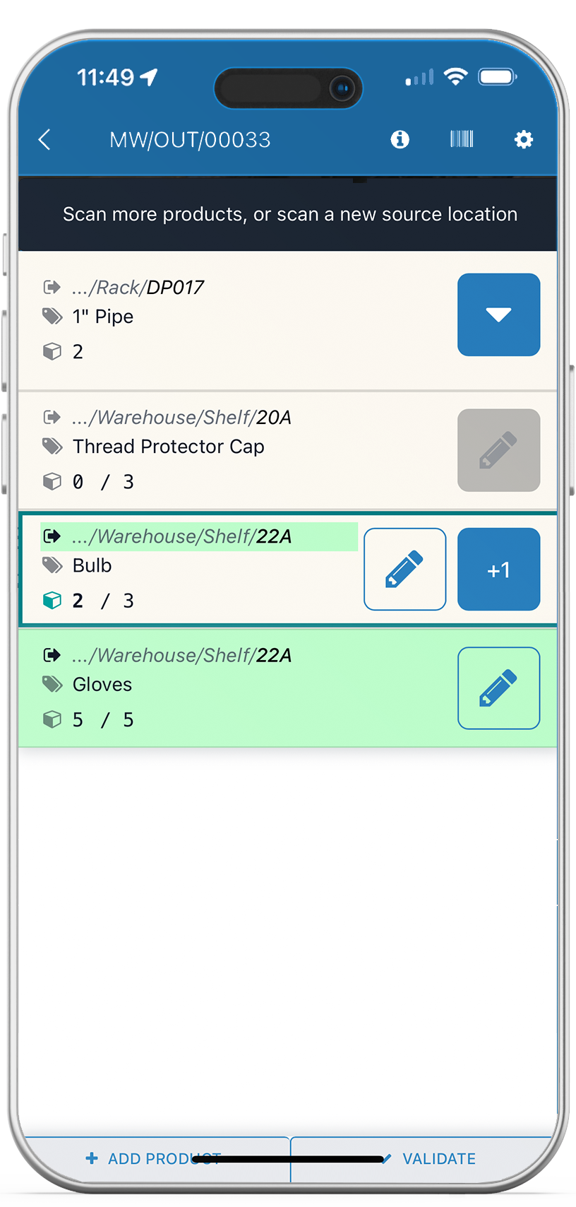 OCTG supply chain app, Sooner360, inventory module