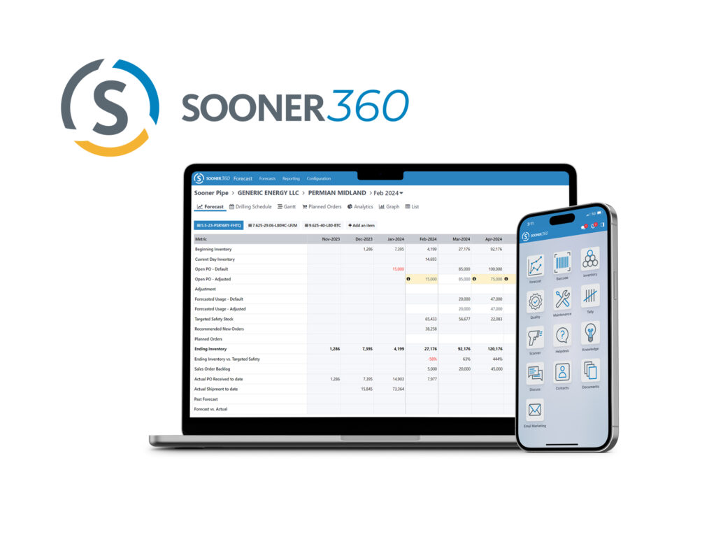 Sooner360 app, supply chain and asset management for the OCTG and Midstream sectors